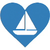 Sailboat Heart Motif