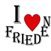 I love peace heart