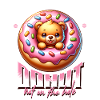 Donut bear motif with icing