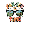 Witziges Golfdesign mit Par Tee