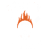 Grilling Skull Inferno T-Shirt Design