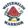 Watermelon Warrior – Bold Slice Design