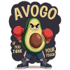 Funny Avocado Boxing