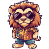 Lion Bande dessinée Vacances