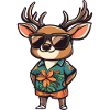 Deer Comic Vacation
