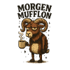 Matin mouflon matin café bureau