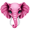 Mignon éléphant rose rose :)
