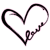 Love Heart (Black Glow)