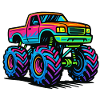 Monster Truck Neon