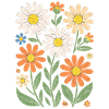 Boho Retro Daisy Pattern Retro