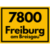 Insegna del luogo - poi retrò vecchio codice postale 7800 FREIBURG