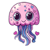 Kawaii Jellyfish Pink