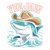 Yee Jaw Funny Cowboy Shark