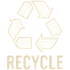 Recycle symbol with environmental awareness