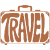 Travel - Cool Holiday Suitcase Pictogram