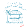 Surfing Tiki House on Beach