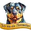Abstract Rottweiler Lettering