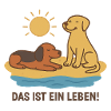 Dog happiness on the beach