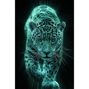 Neon Jaguar in Motion