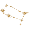 Sternbild Zwillinge Sternzeichen Sternzeichen Golden