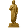 Meditative Statue with Inspirational Quote