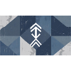 Geometrisches Blauelement Muster