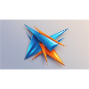 Origami Star BlueOrange