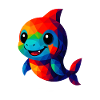 WPAP Polygon Kawaii Style Animals