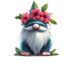 Gnome with flower hat