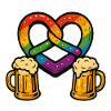 rainbow pretzel