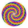 Farbige Spirale Kunstgestaltung