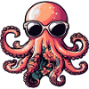 Oktopus Comic Urlaub