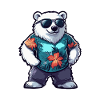Polar Bear Comic Vacation