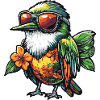 Hummingbird Bird Comic Holiday