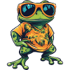 Frog Comic Holiday