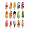 Bunte Eissorten 