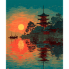 Serene Japanese Sunset Over Water