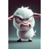 Furious Cartoon Sheep Rage