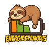 Cute Sloth Energy Saving Logo