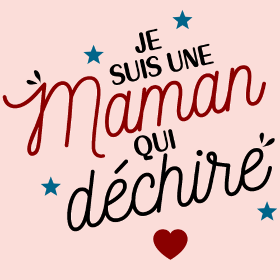 Motif Maman qui déchire personnalisé sur vêtement