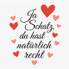 Love message with heart motifs