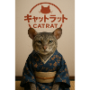 Cat Elegance in Kimono