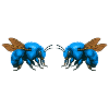 2Bumblebees mirrored