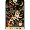 The Tower Cat Tarot