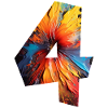 NUMBER 4 YEARS 4TH BIRTHDAY
