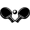 Table tennis bat icon