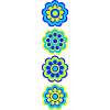 Fleurs bleues