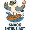 Snack Enthusiast Möwe