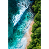 Rivage tropical vu d’en haut