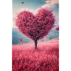 Romantic Heart Tree in Bloom